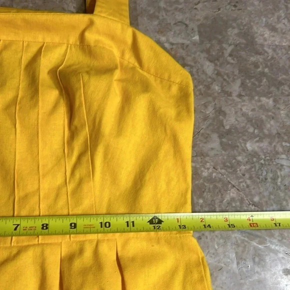 MALIA Honalulu 1970,halter,fit & flare,dress,square neck,pin tucks,pleats, retro - Picture 9 of 12